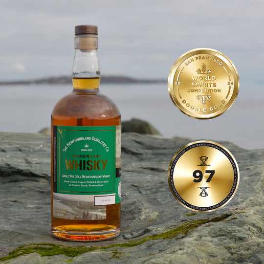 ‘BEST IN CLASS’ FINALIST & DOUBLE GOLD MEDAL FOR NEWFOUNDLAND WHISKY